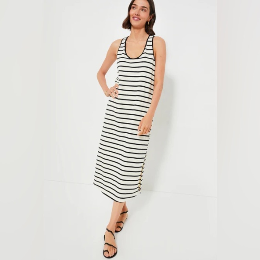 NWT Tuckernuck Black Stripe Jax Maxi Dress Black Stripe / S